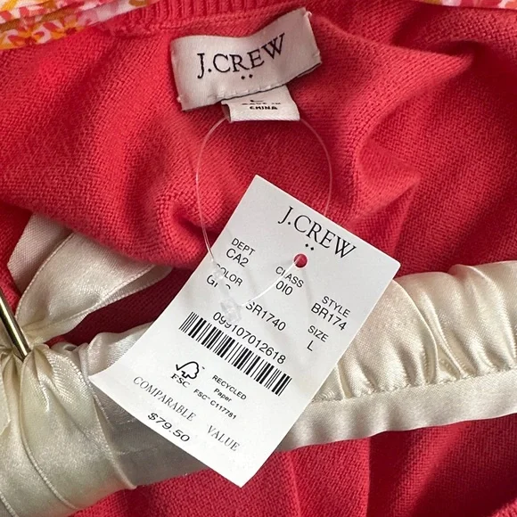 J.Crew Factory Short Sleeve Tie Back Sweater - Picture 5 of 6